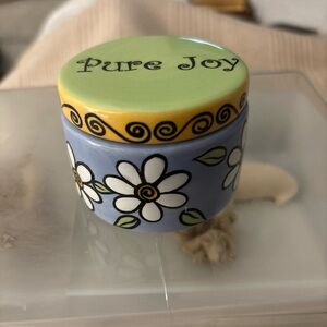 Our Name is Mud Ceramic Trinket Box New never Used